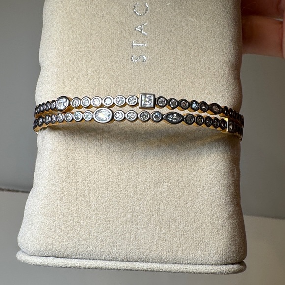 Freida Rothman Rhinestone Bangles - Picture 2 of 3